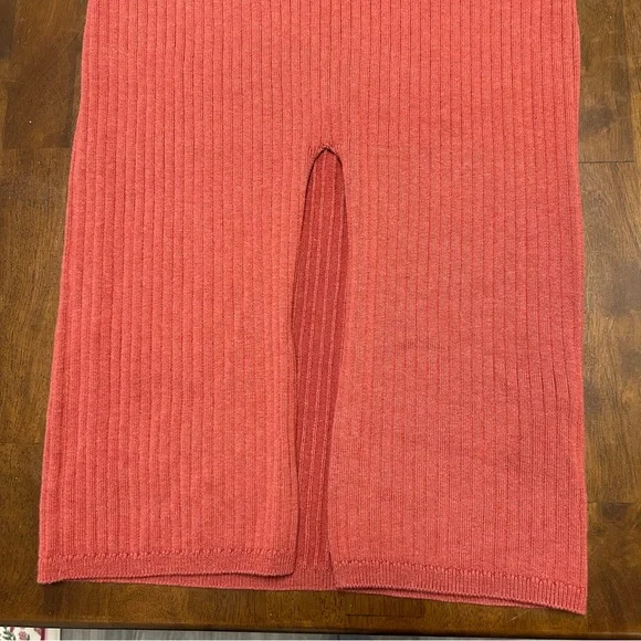 Free People Skyline Midi Skirt in Burnt Orange Size XS - Picture 5 of 12